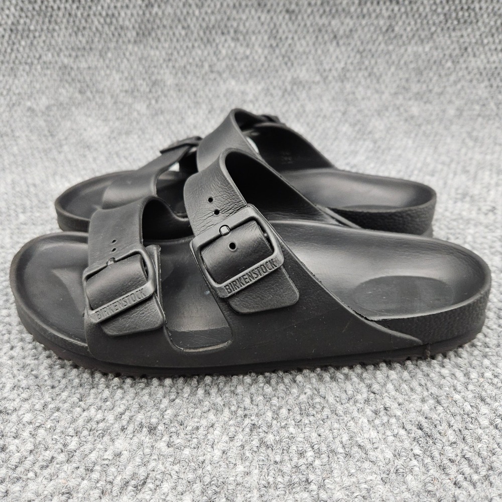 Birkenstock (Women's EU 40 US 9) Black Arizona EVA Sandals Slides Slip On Rubber - Picture 2 of 9